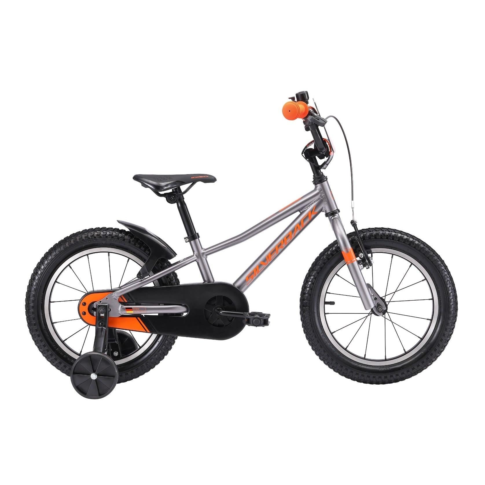 Silverback Skid 16 Kids Bike Silver Orange