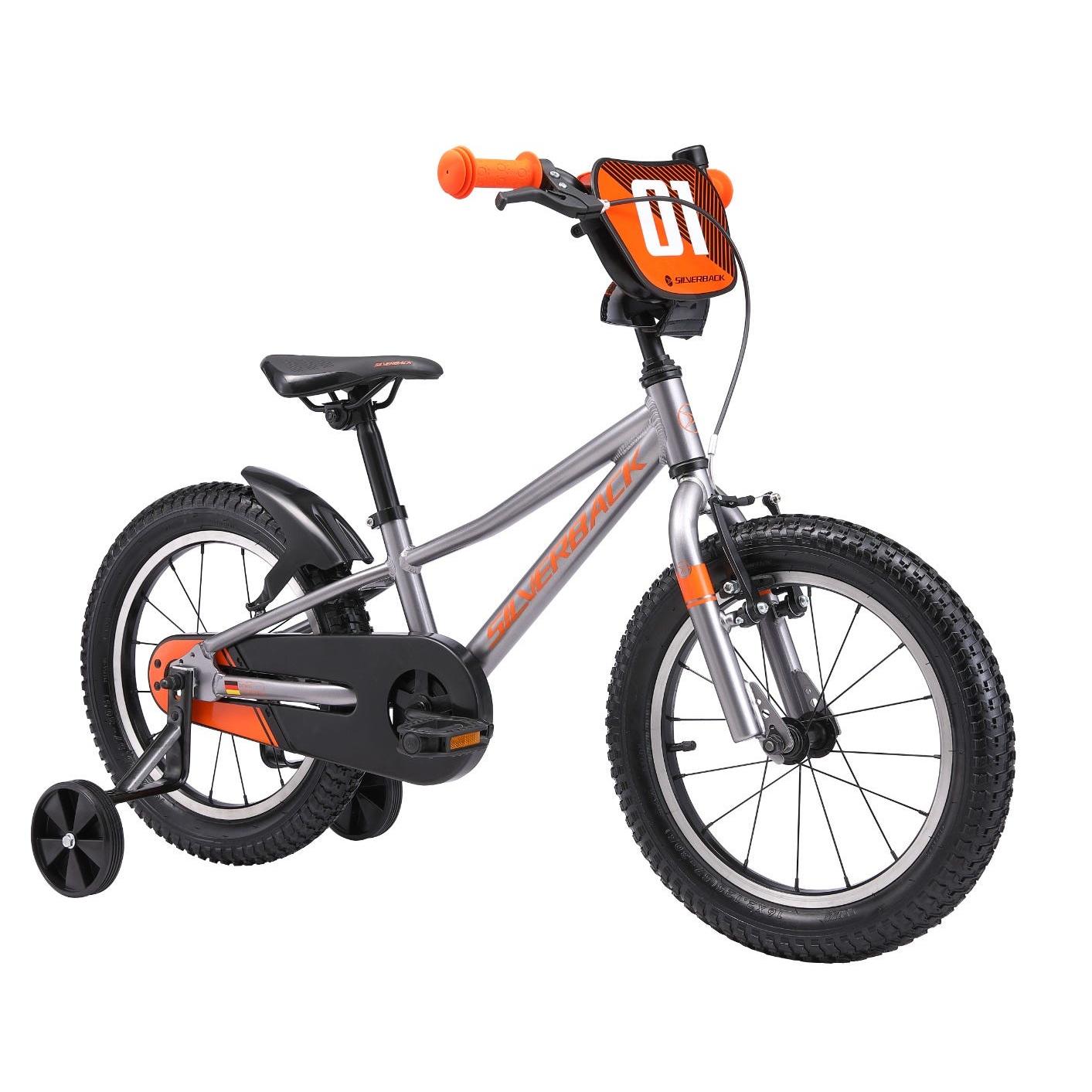 Silverback Skid 16 Kids Bike Silver Orange