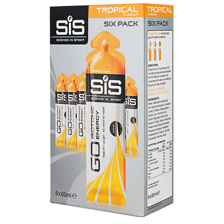 SIS GO Isotonic Energy Gels Tropical 6 X 60ml