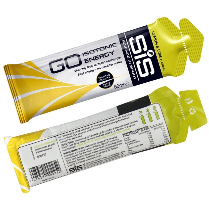 SIS GO Energy Plus Isotonic Gel Lemon & Lime 60ml