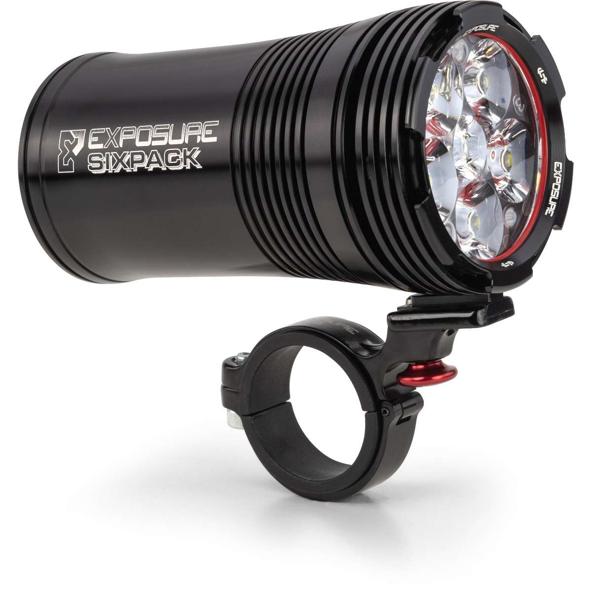 Exposure Six Pack Mk9 Front Light with 35/31.8mm QR Bracket