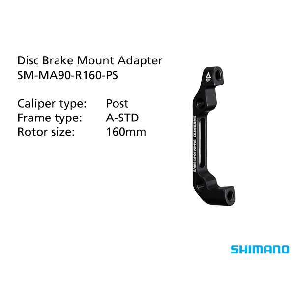 Shimano MA90 R160 Rear Post Brake Adaptor Rear 160mm