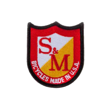 S & M Shield Logo Patch Black