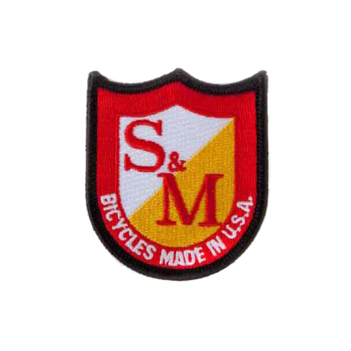 S & M Shield Logo Patch Black