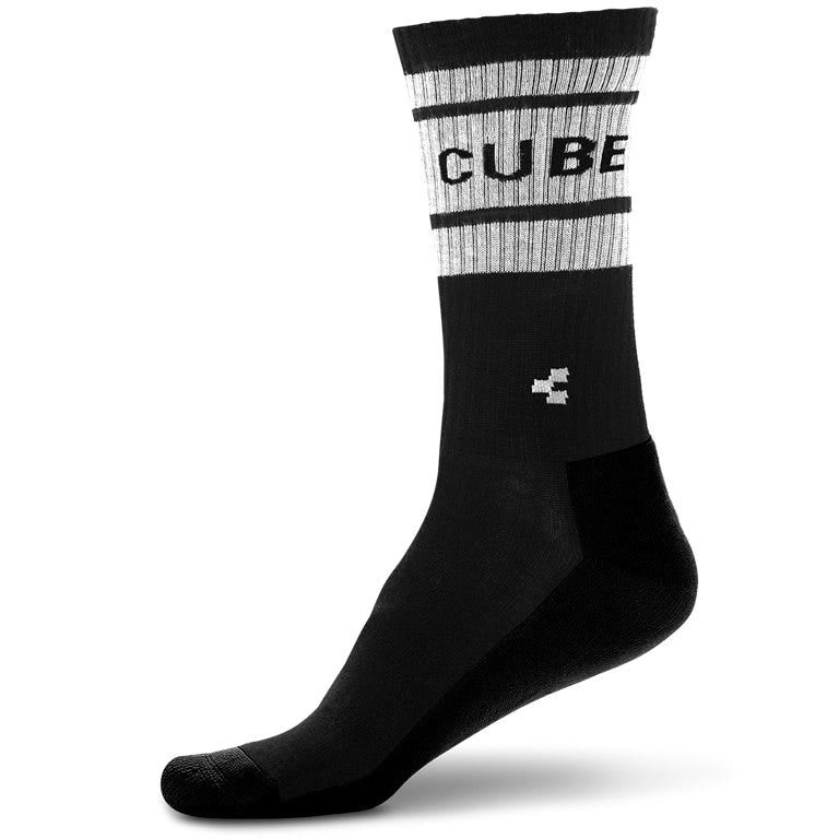 Cube After Race High Cut Socks Black/White