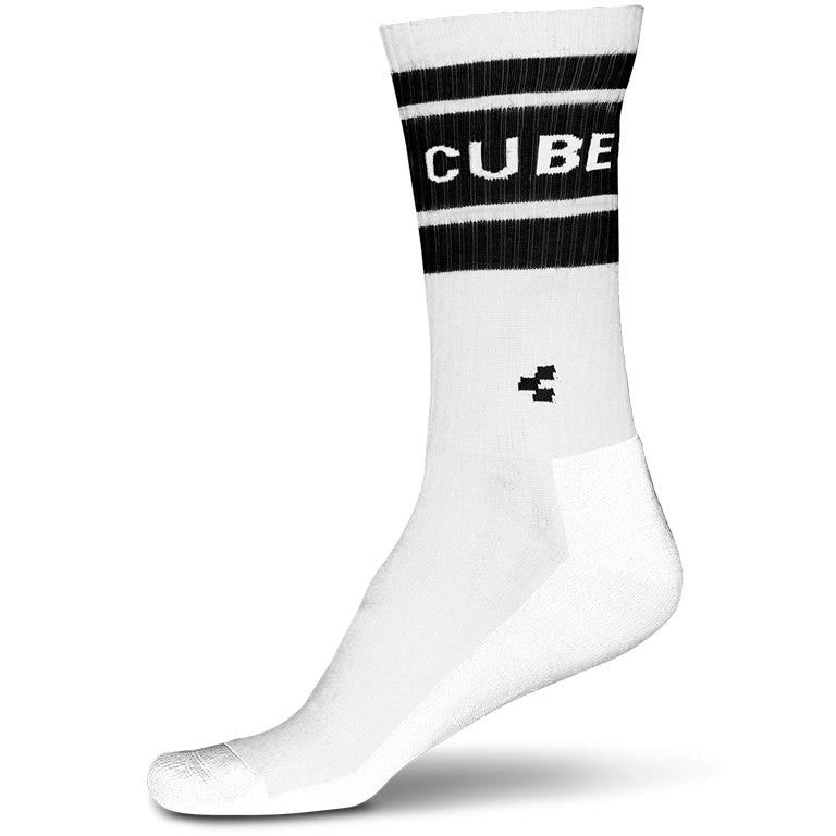 Cube After Race High Cut Socks White/Black