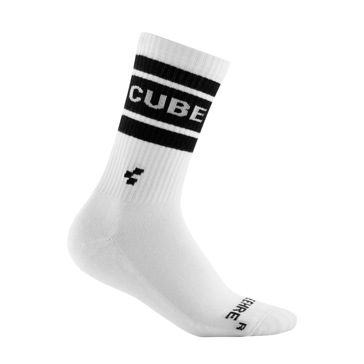 Cube After Race High Cut Socks White/Black