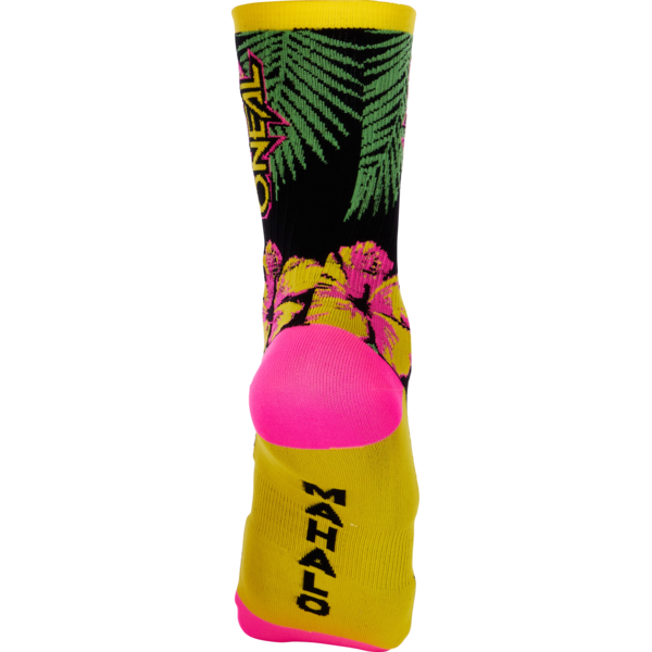 O'Neal MTB Performance Socks Island Pink/Green/Yellow