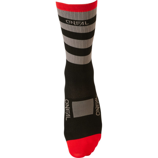 O'Neal MTB Performance Socks Stripe Black/Grey/Red