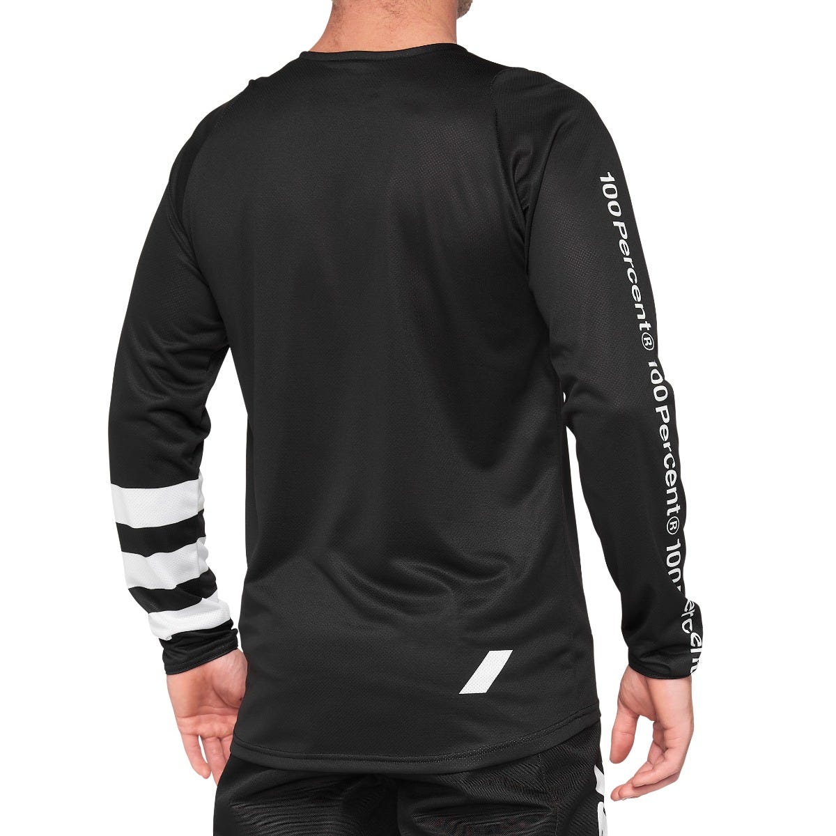 100% R-Core Long Sleeve Youth Jersey Black/White
