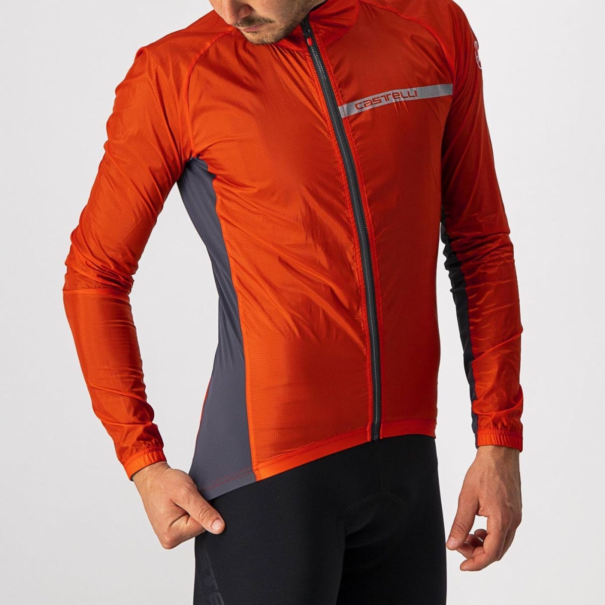 Castelli Squadra Stretch Jacket Fiery Red