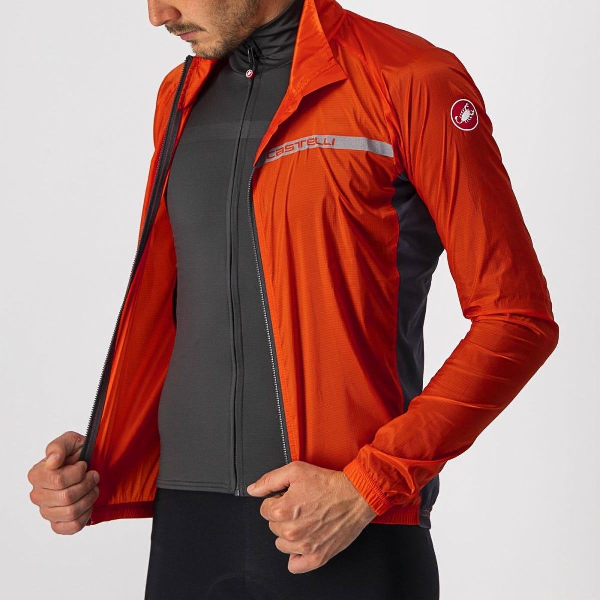 Castelli Squadra Stretch Jacket Fiery Red