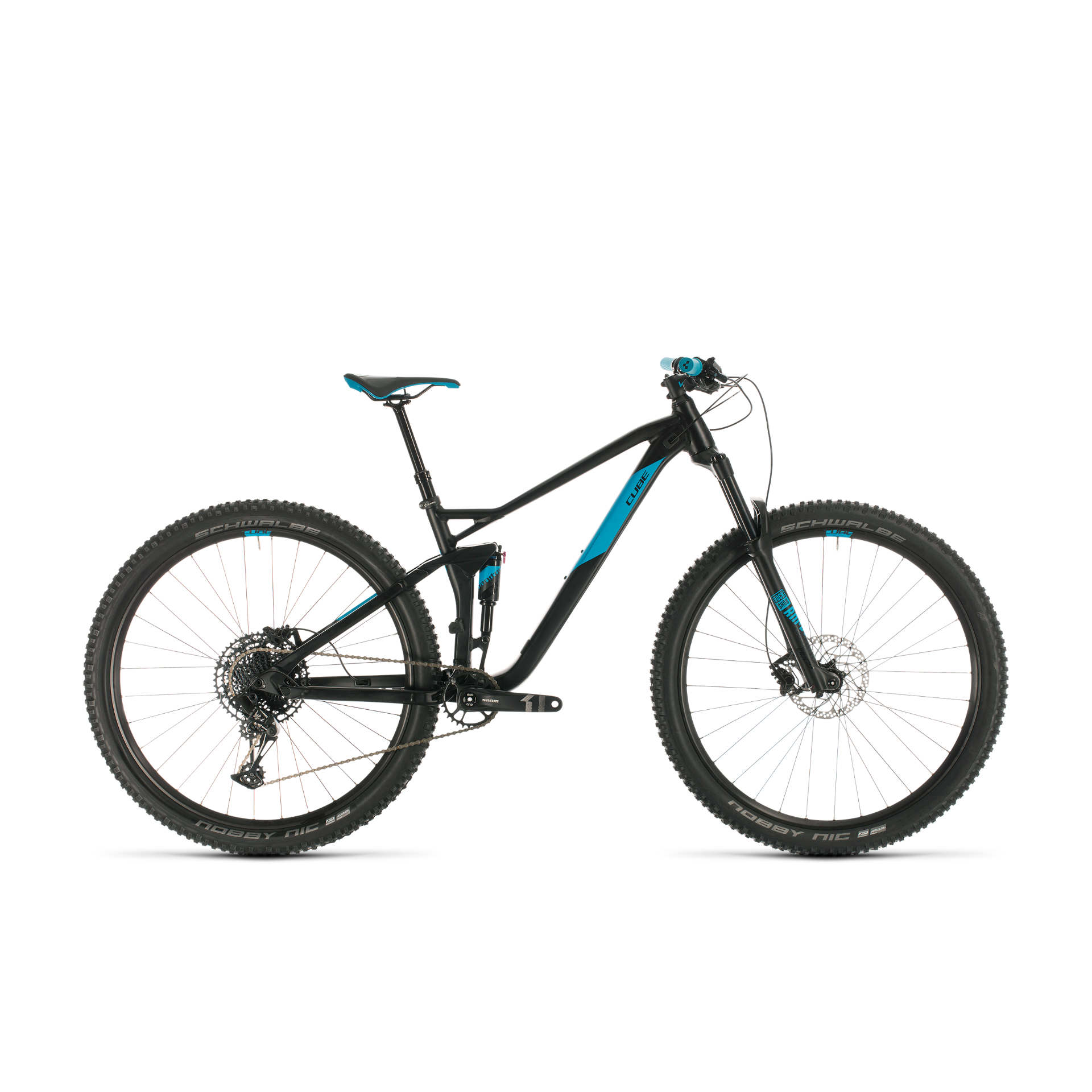 Cube Stereo 120 Pro 29 Mountain Bike Black/Blue