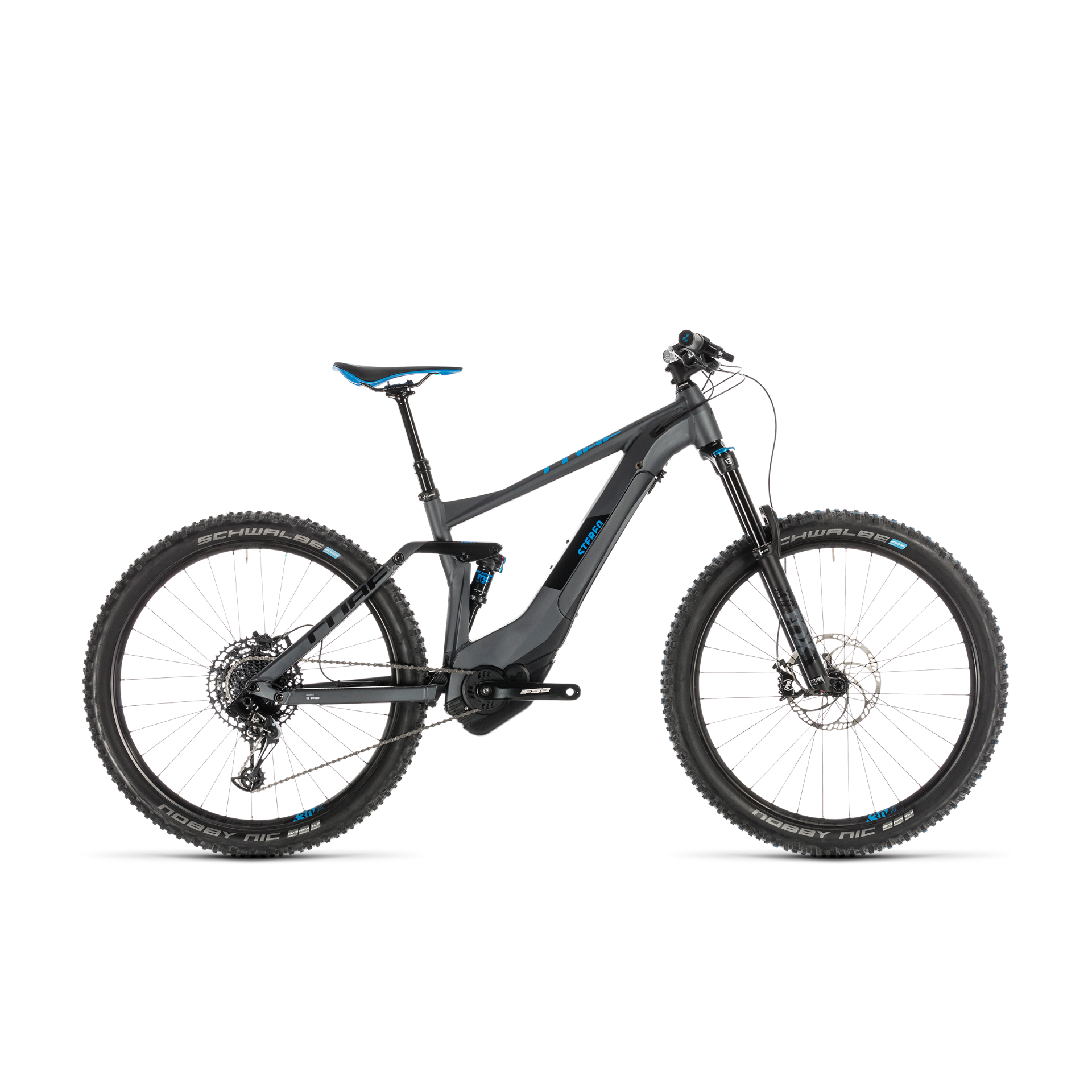Cube Stereo Hybrid 140 Race 500 27.5 Inch Iridium/Blue (2019)