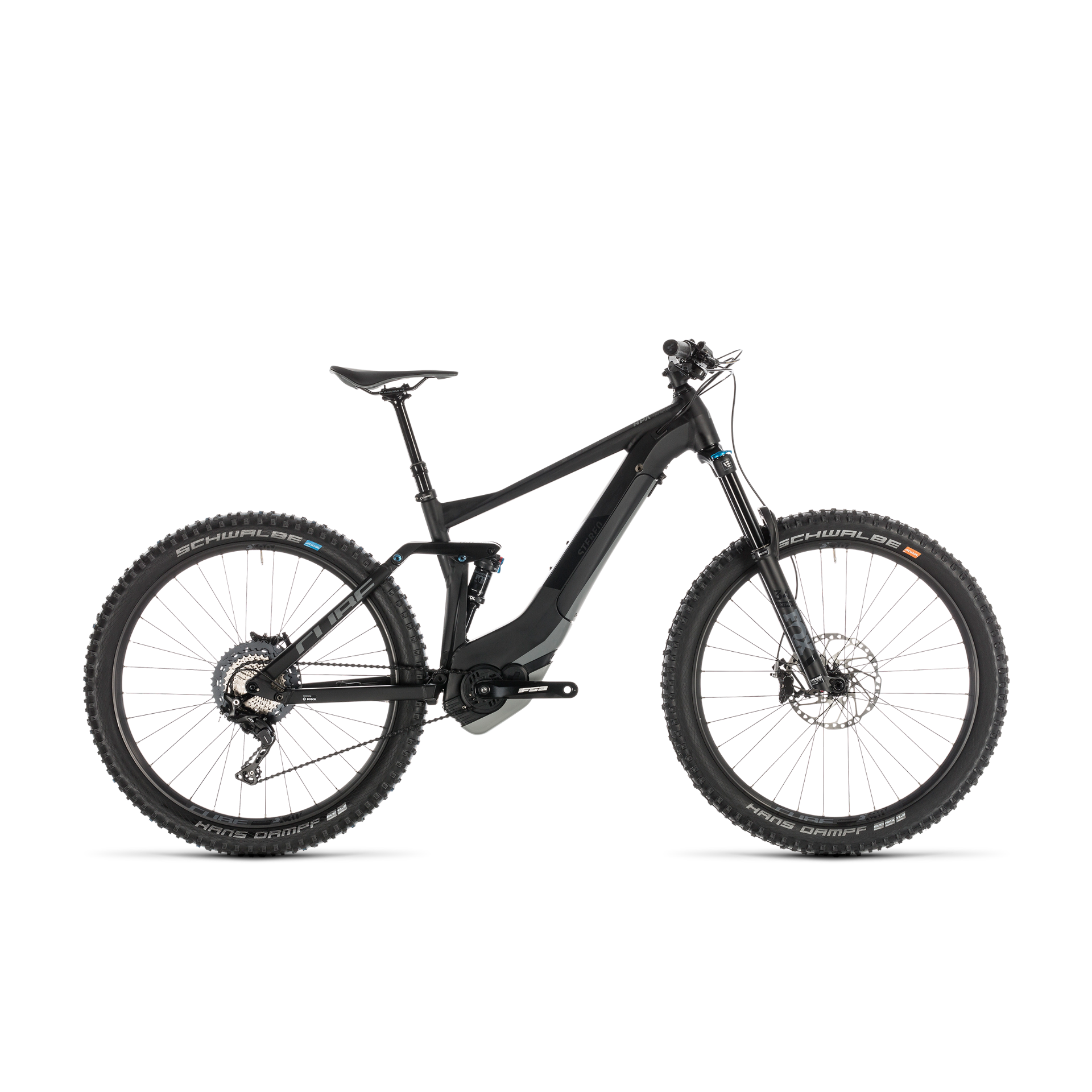 Cube Stereo Hybrid 140 SL 500 Electric Mountain Bike Black/Grey (2019)