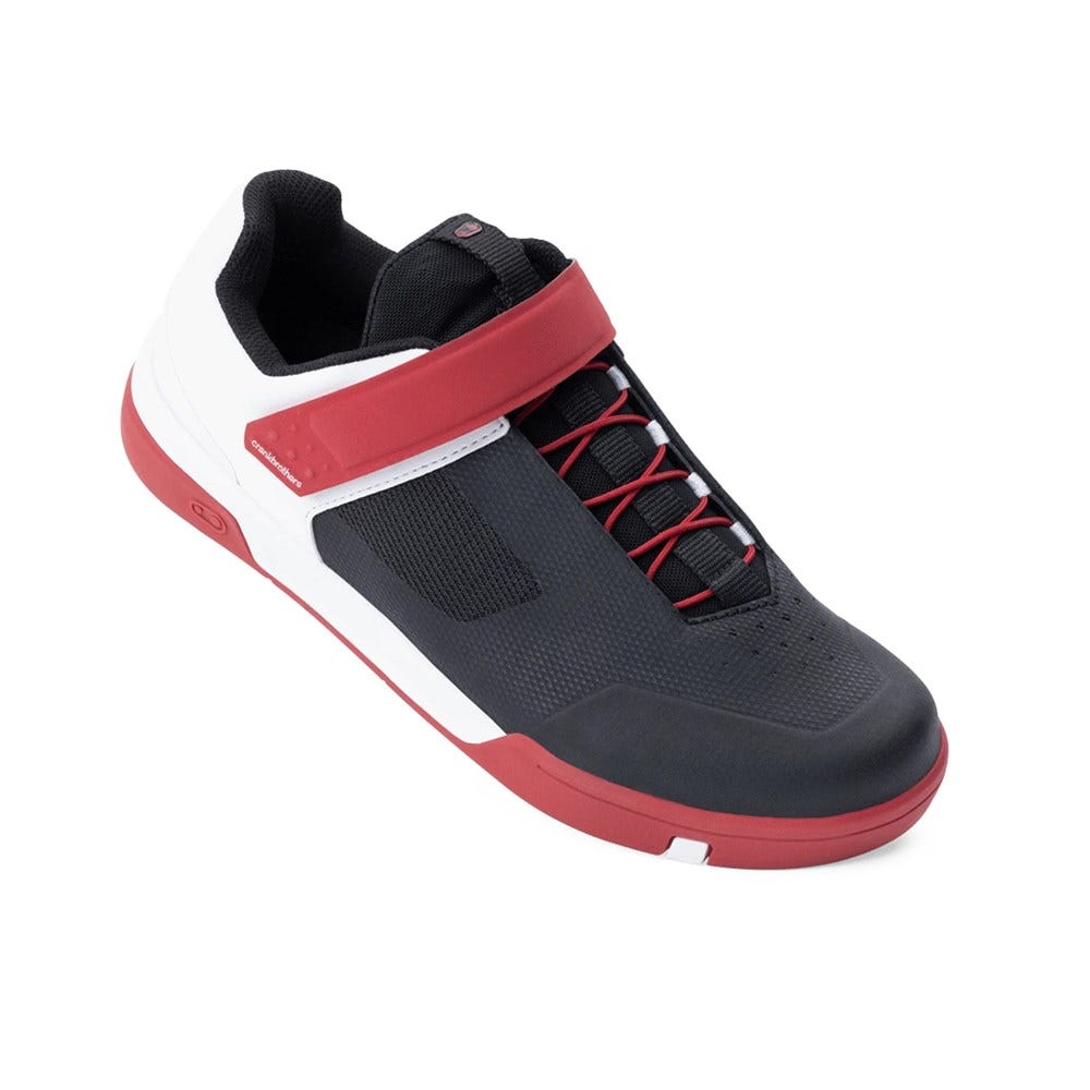 Crankbrothers Stamp Speedlace MTB Flat Pedal Shoes Black/Red/White