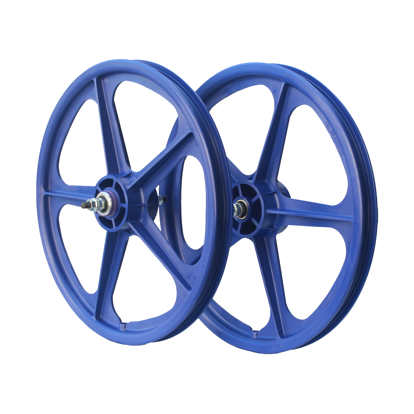 Skyway Tuff II 5-Spoke BMX Wheelset Blue