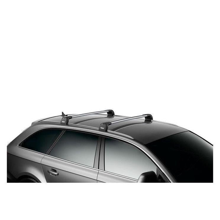 Thule WingBar Edge Fixed Points / Solid Roof Rails Silver
