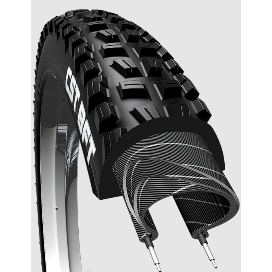 CST BFT Knobby Folding TR MTB Tyre 29 x 2.25'' Black