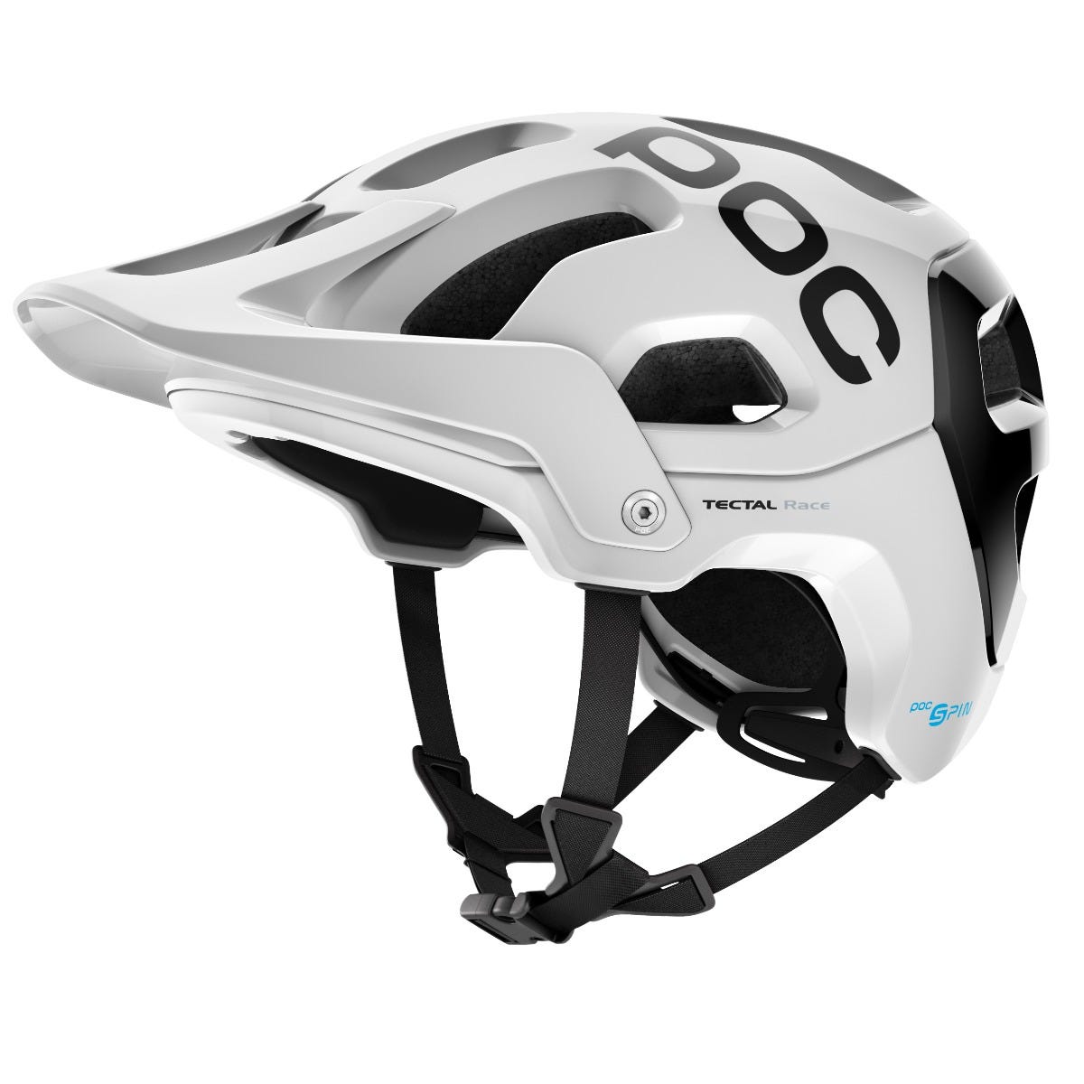 POC Tectal Race Spin Hydrogen Helmet White/Uranium Black