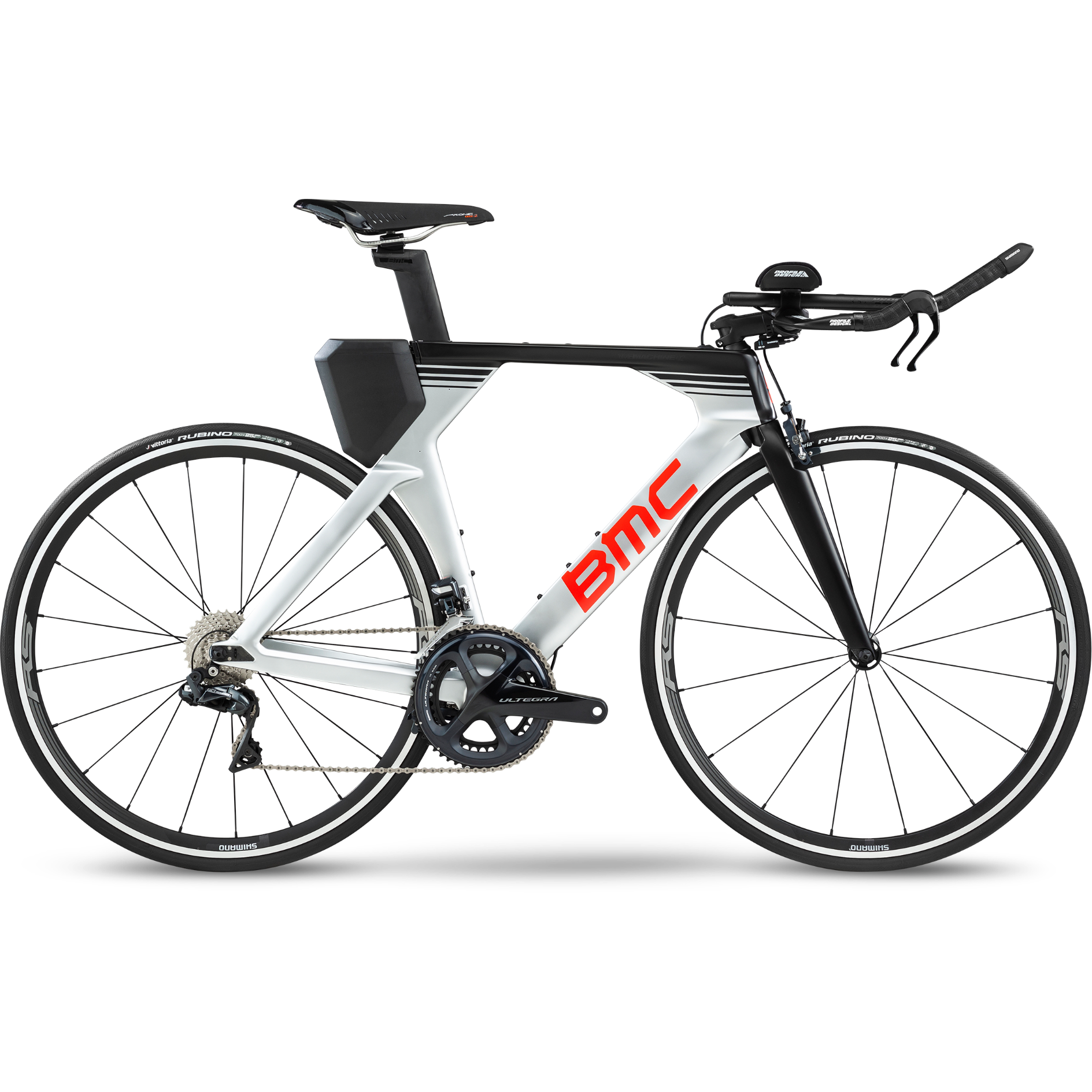 BMC Timemachine 02 One Time Trial Bike Silver/Red Carbon (2020)