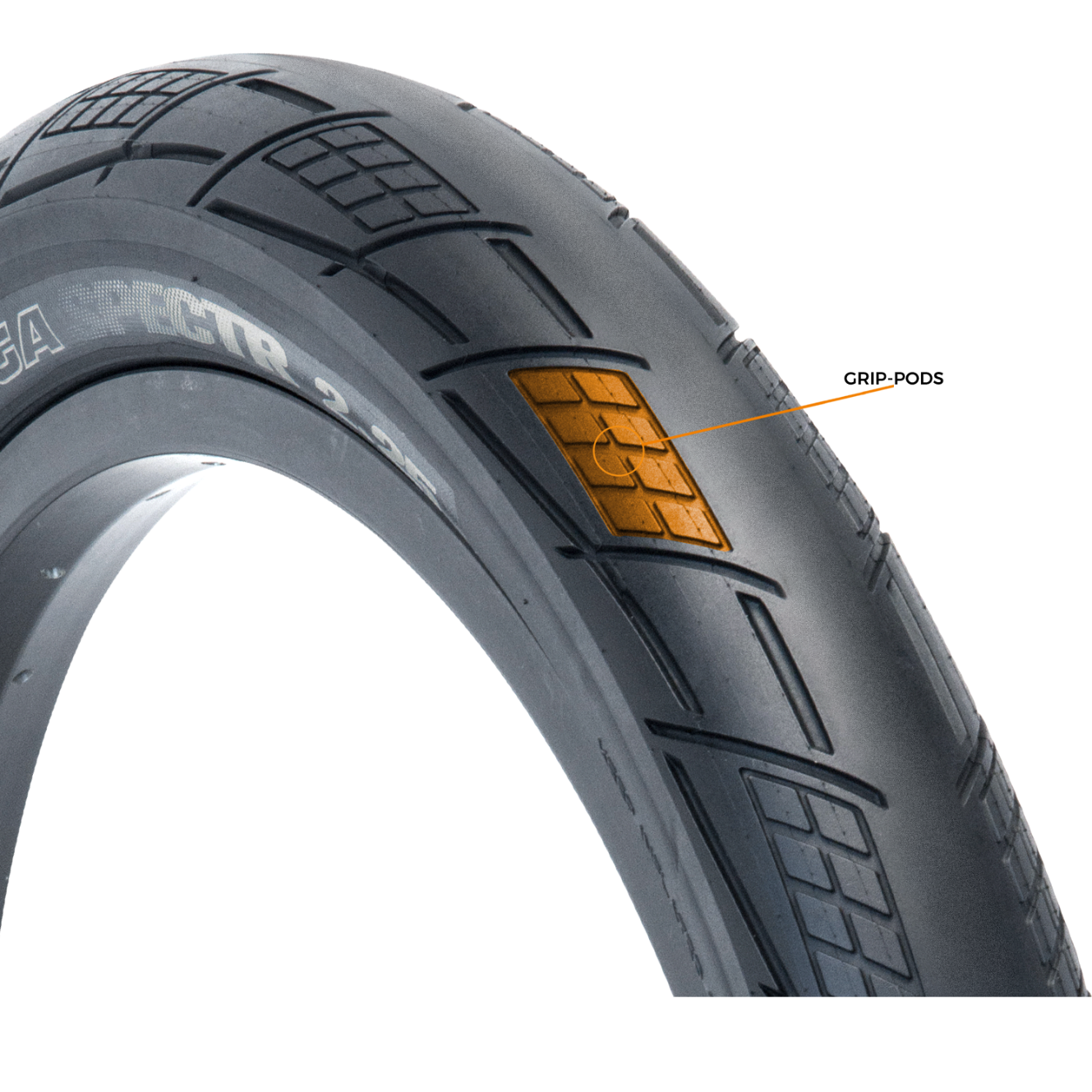 Tioga Spectr Freestyle BMX Tyre 20 X 2.4'' Black
