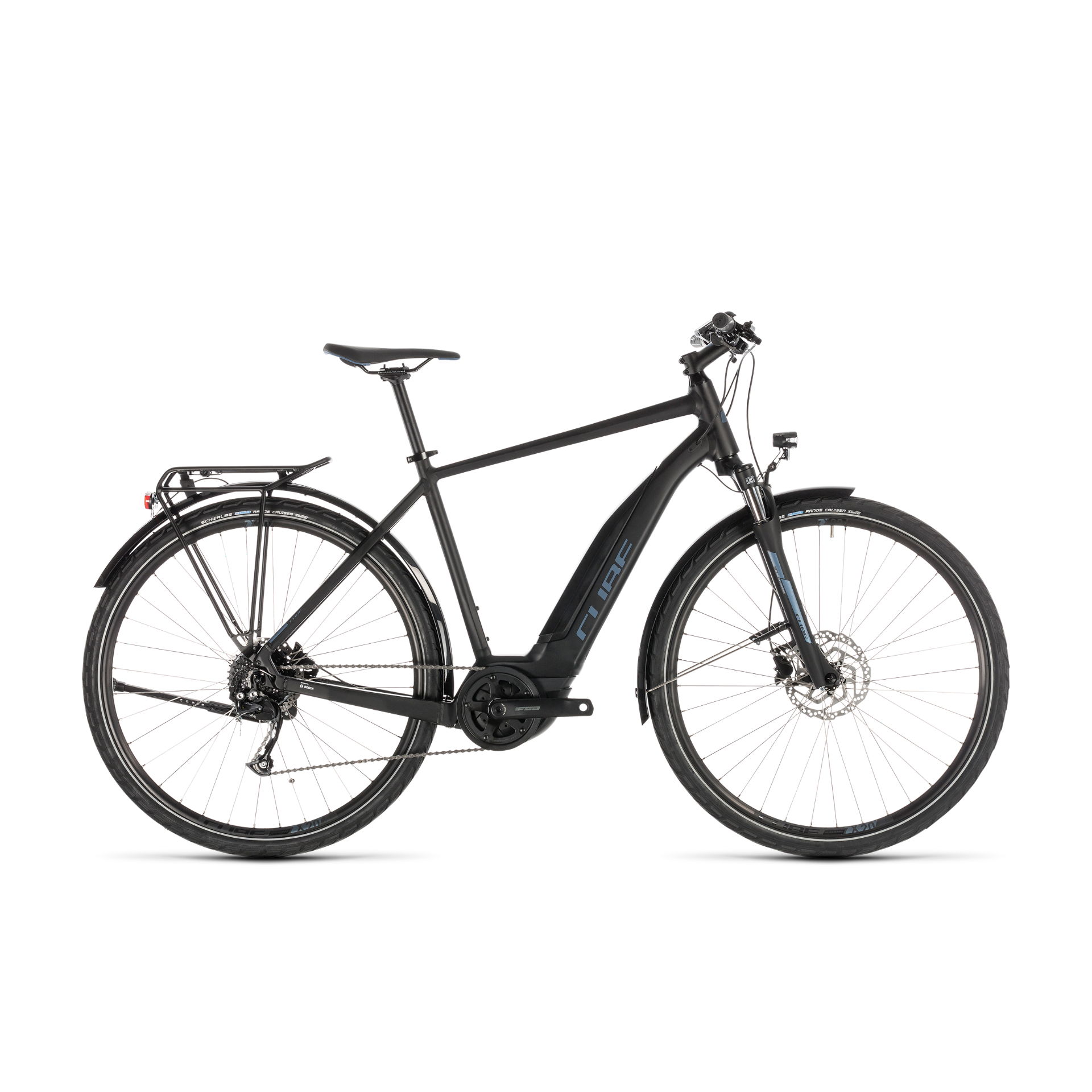 Cube Touring Hybrid One 400 Hybrid Bike Black/Blue (2019)