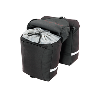 QBP Double Pannier 24L Black