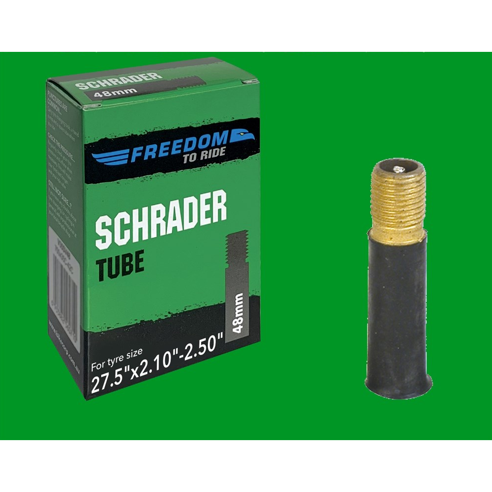 Freedom To Ride Butyl Schrader Valve Tube 27.5'' x 2.1-2.5 48mm