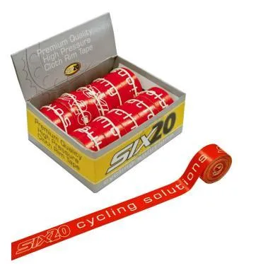Six20 Cloth Rim Tape 2m x 22mm Red
