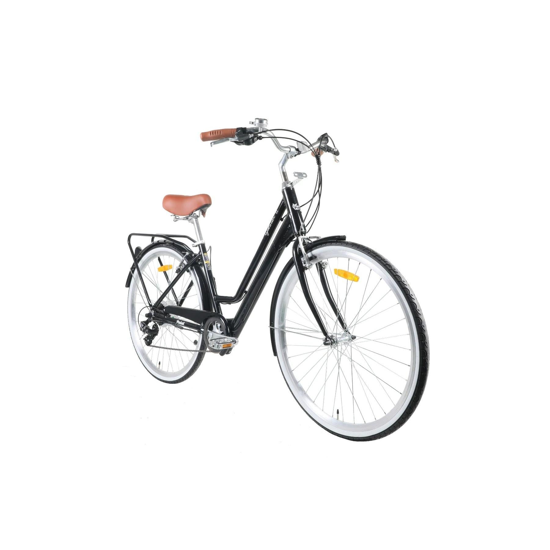 Pedal Uptown SL Electric Vintage Cruiser Bike Black