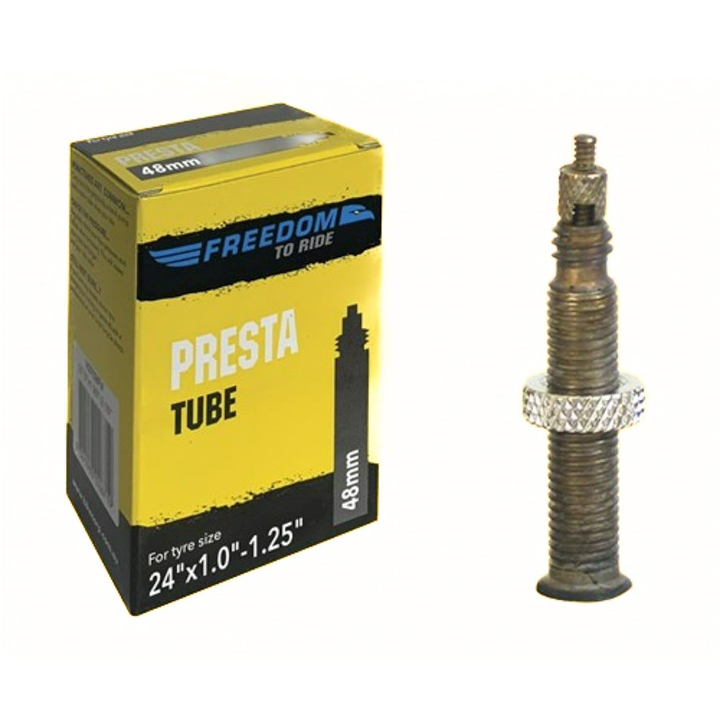 Freedom To Ride Presta Valve Tube 24 x 1.0-1.25 48mm