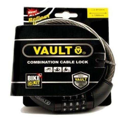 Vault Combination Cable Lock with Bike ID Kit 150cm x 12mm