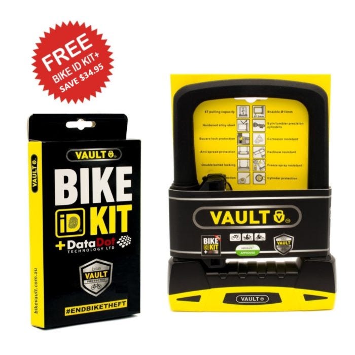 Vault Key D-Lock with Bike ID Kit