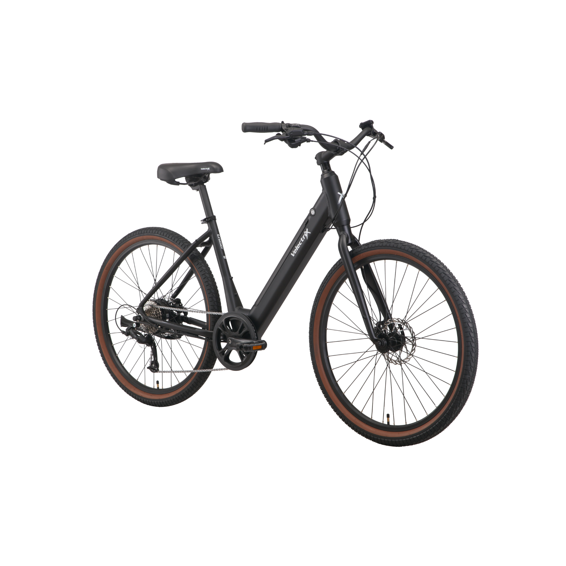 VelectriX Cruiser Step Through Electric Bike Jet Black