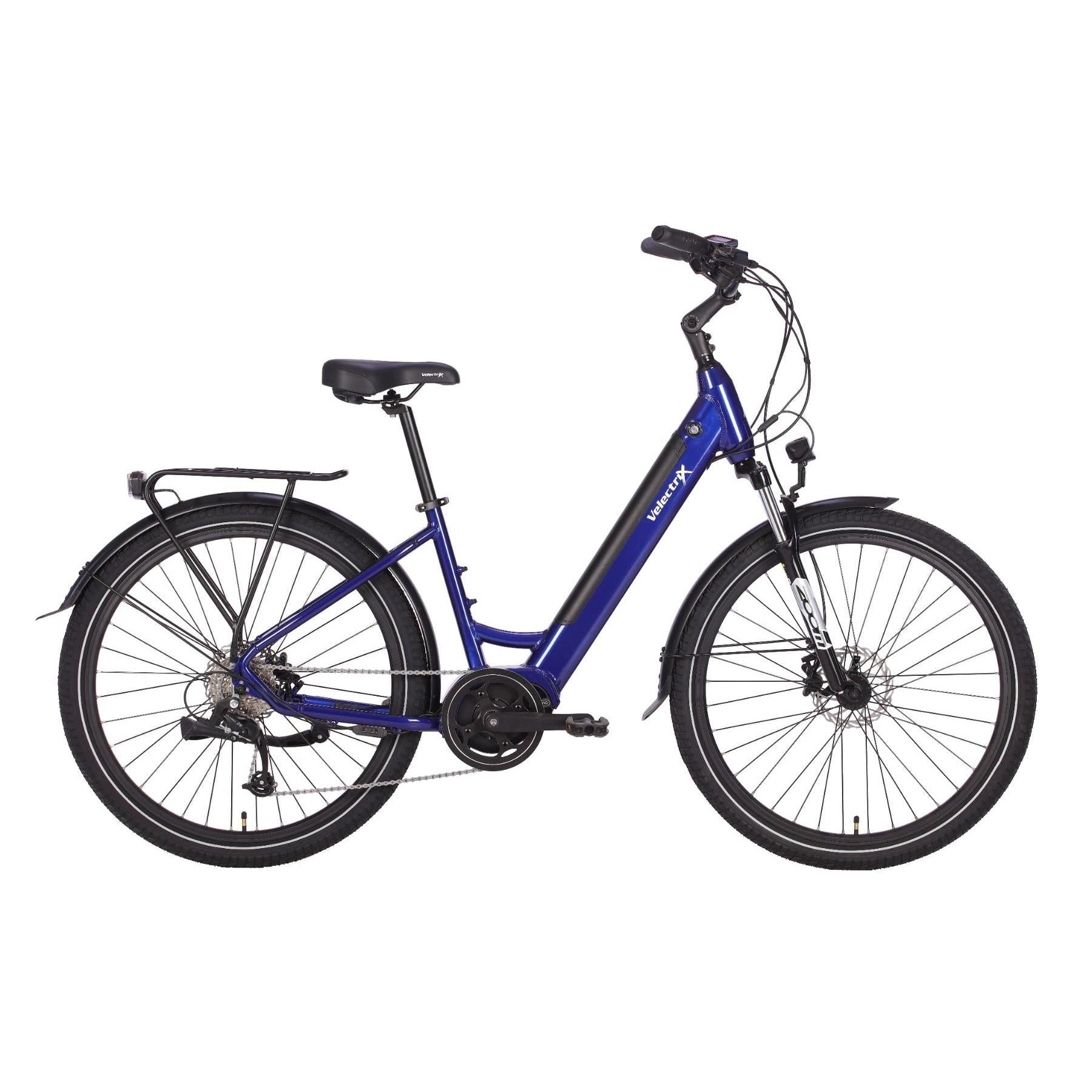 VelectriX Urban Pulse Step Through Electric Hybrid Bike Blue
