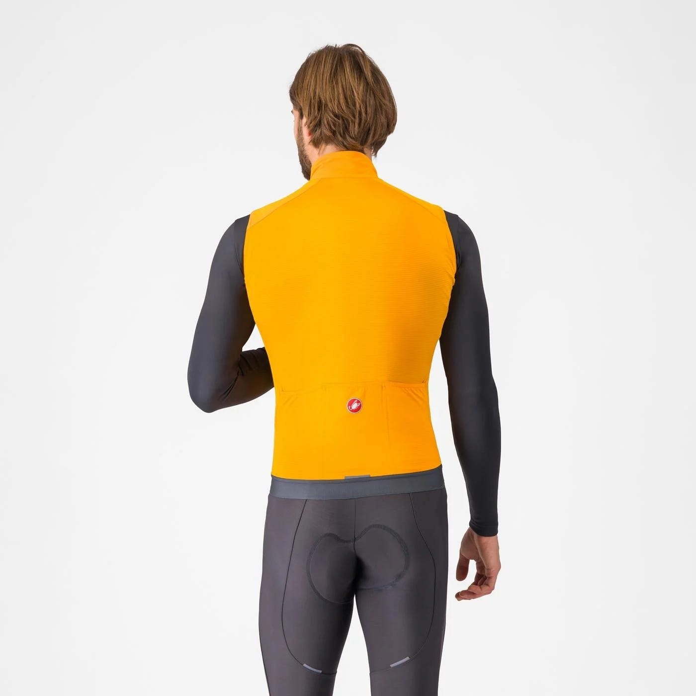 Castelli Espresso Vest Vivid Orange/Dark Gray