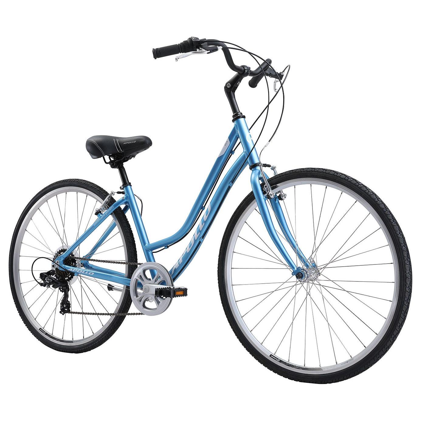 Apollo Villa Hybrid Bike Gloss Blue/White Slate