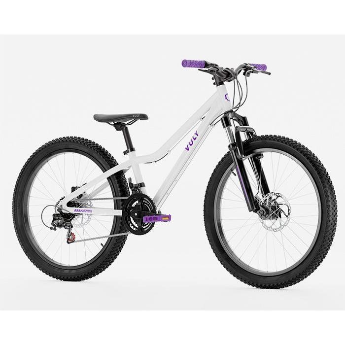 Vuly Classic Kids 24'' Mountain Bike White/Purple