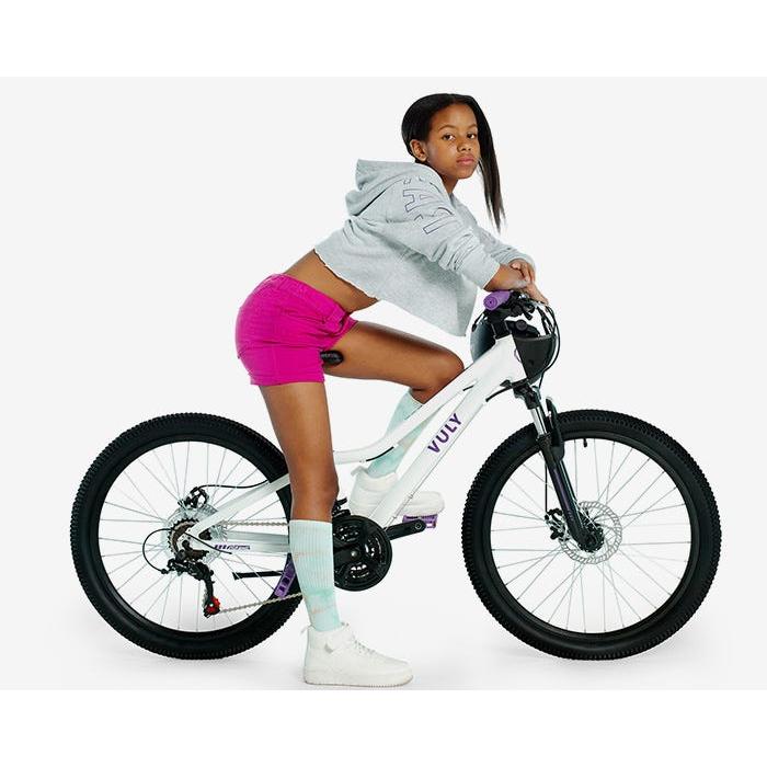 Vuly Classic Kids 24'' Mountain Bike White/Purple – 99 Bikes