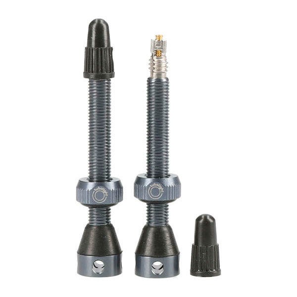 Tubolight Tubeless Valve Pair 50mm Grey