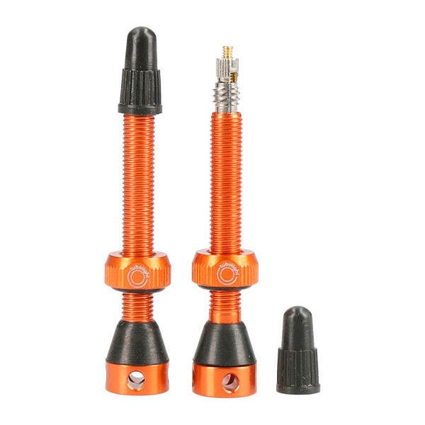 Tubolight Tubeless Valve Pair 50mm Orange