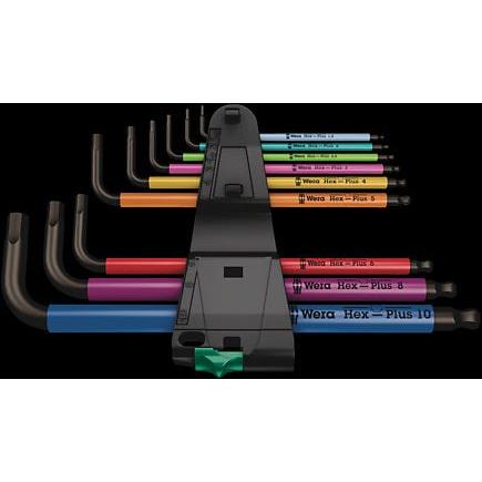 WERA BlackLaser 950/9 Multicolour Hex-Plus Keyset