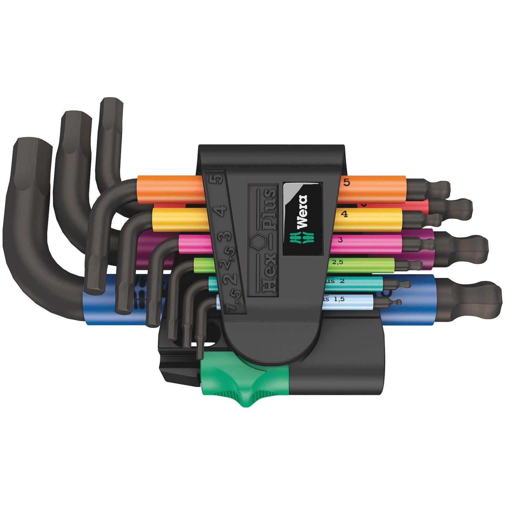 WERA BlackLaser 950/9 Multicolour Hex-Plus Metric Keyset 2