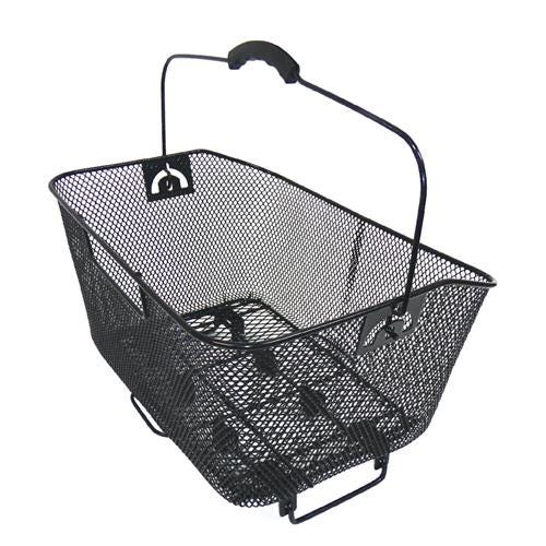 Wire Mesh Rear Basket Black QR