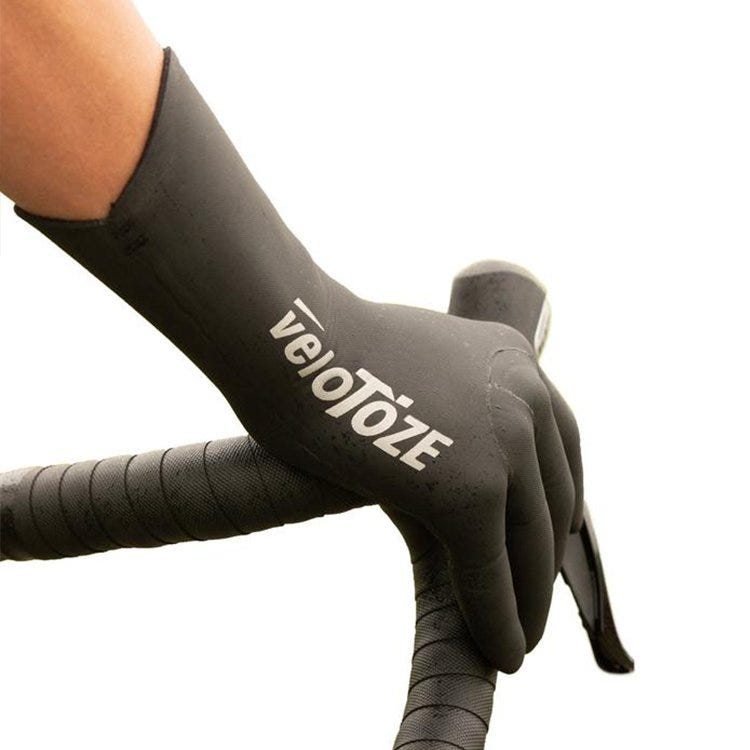 VeloToze Waterproof Full Finger Gloves Black