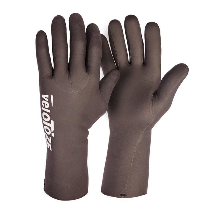 VeloToze Waterproof Full Finger Gloves Black