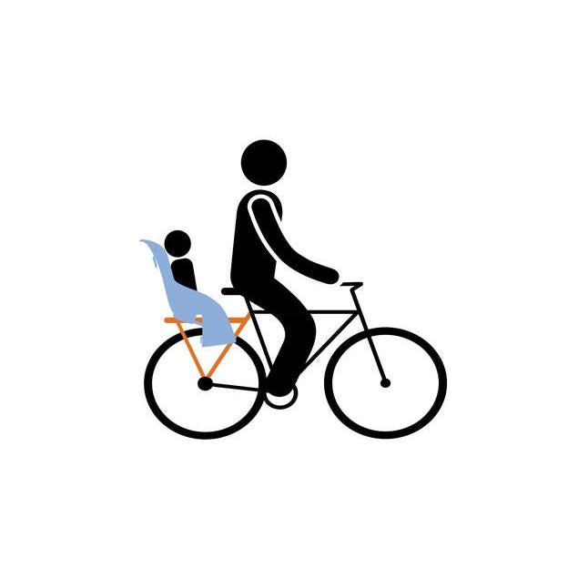 Yepp Maxi Easy Fit Rear Child Seat Silver (Rack Mounted)