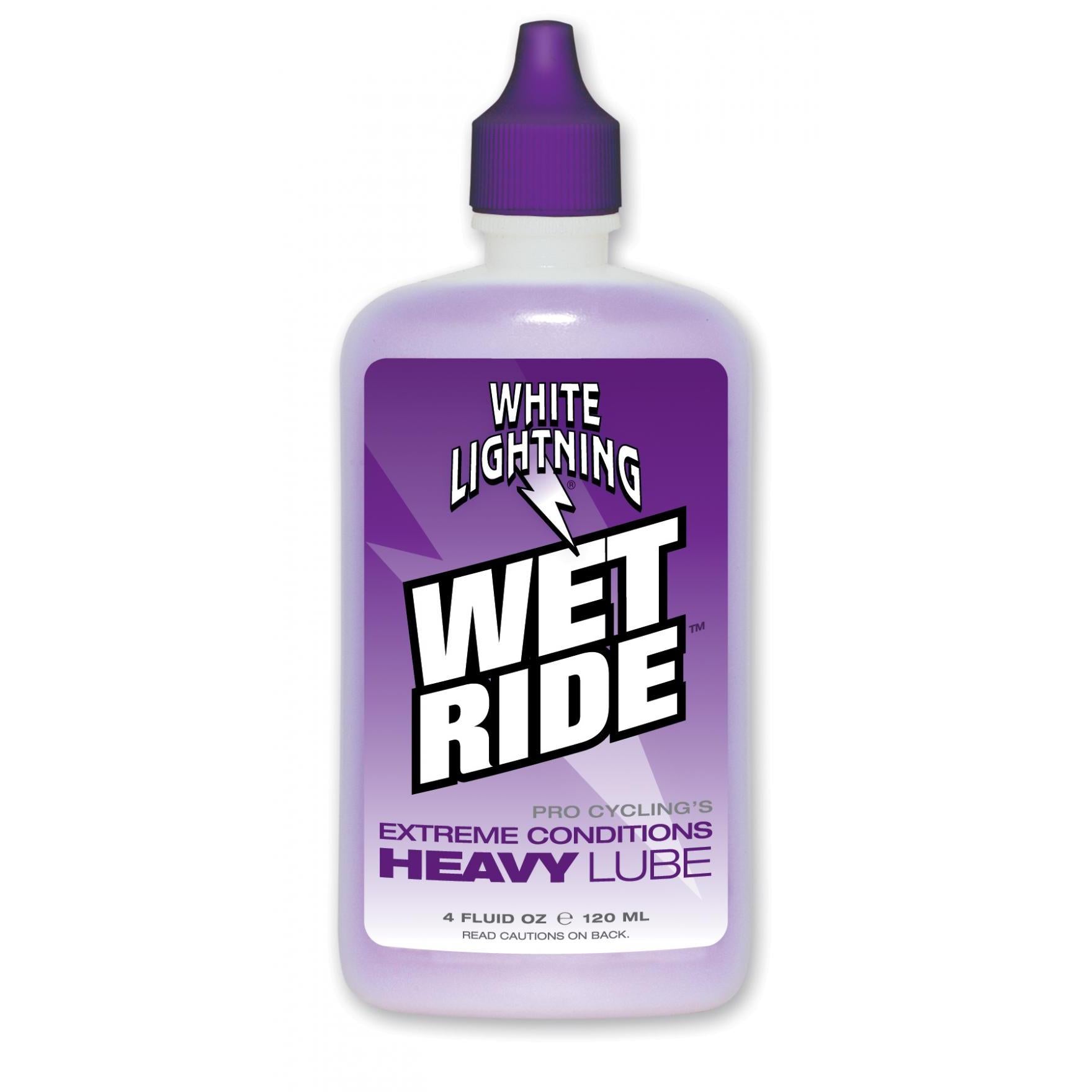 Chain Lube White Lightning Wet Ride 4 oz