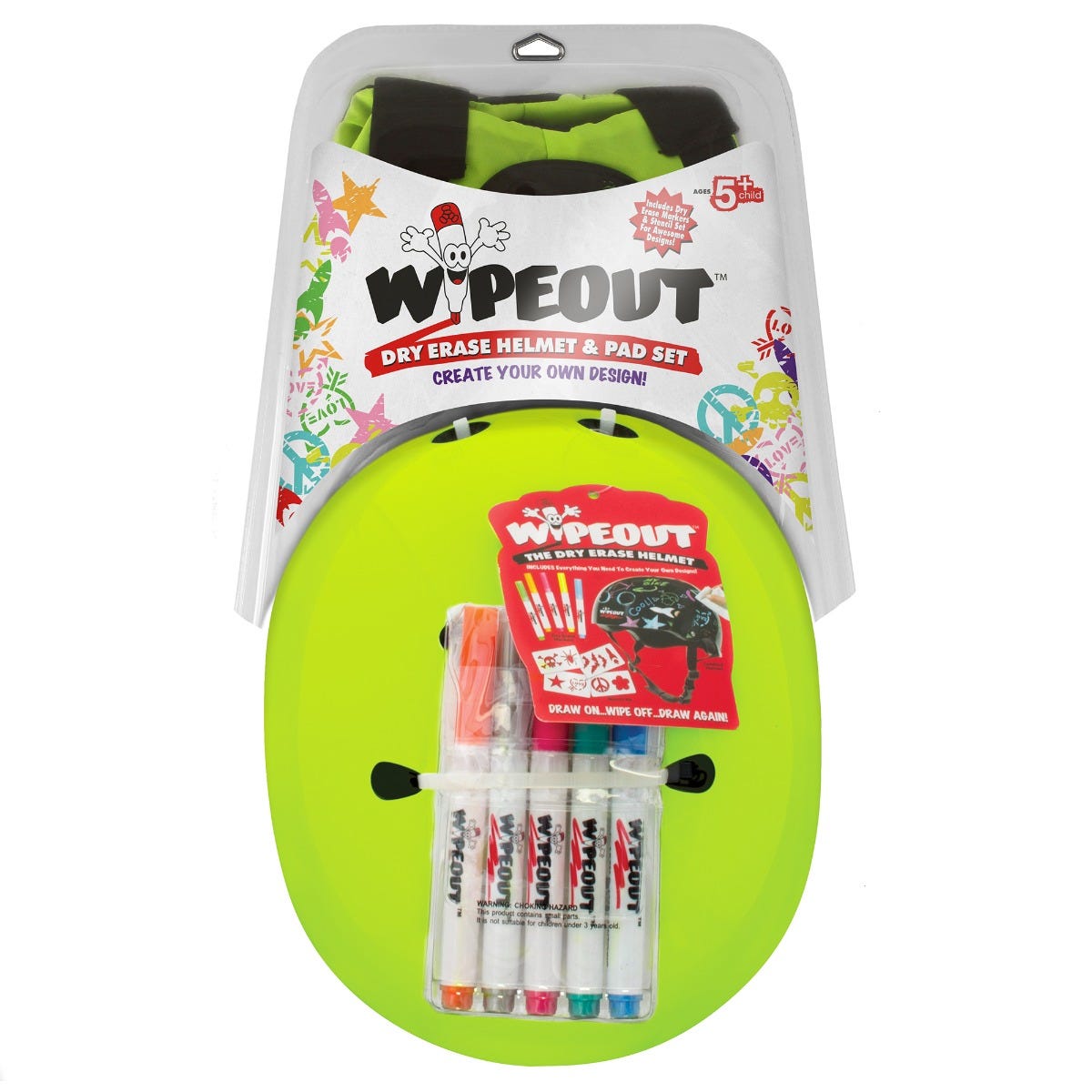 Wipeout Youth Helmet Neon Zest